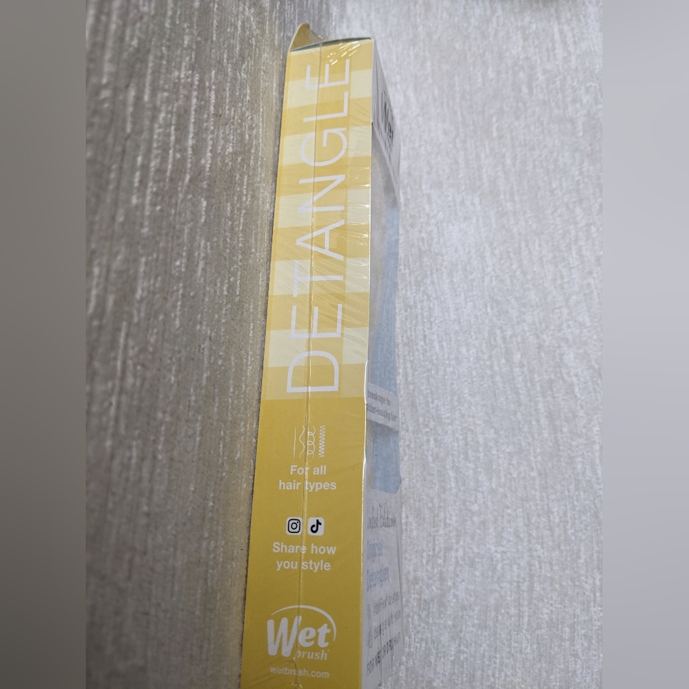 Wet Brush Limited Edition Original Detangler Coastal Charm Golden Gingham New - Picture 4 of 9